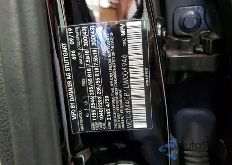 2020 Mercedes-Benz Glb 250 z USA, uszkodzony, nr VIN WDC4M4GB1LW004946